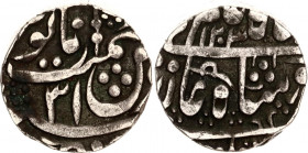 India Jodhpur-Kuchaman Feudatory 1 Rupee 1789 AH 1203
KM# 276; Zeno# 201124; N# 68196; RY 31 (frozen); Silver 10.83 Shah Alam II; XF