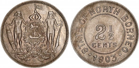 British North Borneo 2-1/2 Cents 1903
KM# 4, Schön# 4; N# 11950; Copper-nickel; AUNC