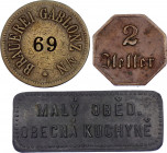 Czechoslovakia Lot of 3 Tokens (ND)
Various Motives, Denomination & Composition