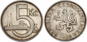 Czechoslovakia 5 Korun 1926
KM# 10, Schön# 8; N# 1226; Copper-nickel; XF