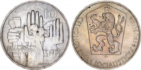 Czechoslovakia 10 Korun 1964
KM# 56; Silver; 20th Anniversary - Slovak Uprising; AUNC