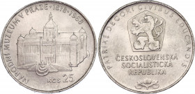 Czechoslovakia 25 Korun 1968
KM# 64; N# 32040; Silver; 150th Anniversary - Prague National Museum; AUNC-UNC