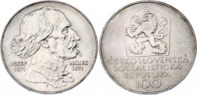 Czechoslovakia 100 Korun 1971
KM# 73; N# 20211; Silver; 100th Anniversary of the Death of Josef Mánes; UNC