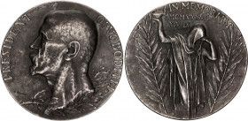 Czechoslovakia Silver Medal "President - Liberator T.G.Masaryk" 1937
Silver (.987) 14.42 g., 29 mm.; Kremnica Mint.. O. Španiel; Prezident - Osvobodi...