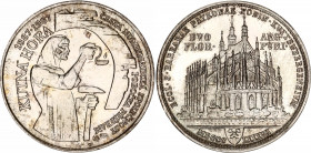 Czechoslovakia Silver Medal "100 Years Since the Minting of Kutna Hora 2 Florin"
Silver (.900) 25.81 g., 35 mm.; Kutná Hora, ČNS pobočka Příbram, "10...