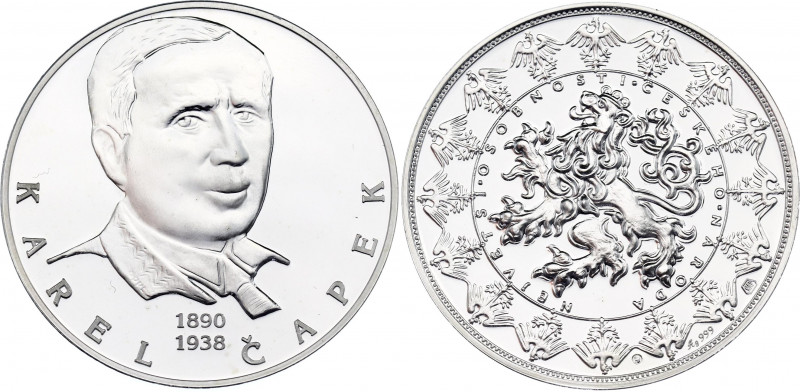 Czech Republic Silver Medal "Karel Čapek" (ND)
Silver (.999) 29.17 g., 40 mm; N...