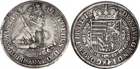 Austria Tyrol 1 Taler 1632
KM# 783; Silver; Leopold; Hall Mint; XF