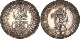 Austria Salzburg 1 Taler 1694
KM# 254; Dav. 1234; Silver 34.76 g.; Johann Ernst; UNC hairlines & toning
