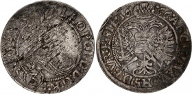 Austria 3 Kreuzer 1666
KM# 1169; N# 6156; Silver 1.63 g.; Leopold I; Mint: Vienna; VF Toned