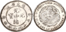 China Kwang Tung 20 Cents 1909 -1911
Y# 205; Silver, Husan Tung, 1909-1911, AUNC.