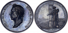 Austria Bronze Medal Construction of the New Trieste Road 1830
Mont. 2514; Bronze 36,8g.; 43 mm.; Francis I; Rs: Fortuna stands in front of pillar wi...