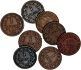 Austria 8 x 1 Kreuzer 1859 - 1879
KM# 2186; N# 2360; Franz Joseph I; VF/UNC