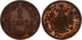 Austria 1 Kreuzer 1885
KM# 2187; N# 1268; Franz Joseph I; UNC, mint luster remains