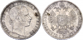 Austria 1 Florin 1859 A
KM# 2219; N# 7004; Silver; Franz Joseph I; XF