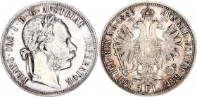 Austria 1 Florin 1889
KM# 2222; N# 4726; Silver; Franz Joseph I; XF