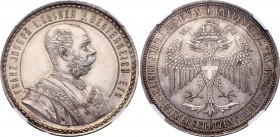 Austria 2 Gulden 1888 5th Austrian Federal Shooting Festival in Vienna NGC MS 61
Horsky 3843; 40th Jubilee Franz Joseph.Silver, UNC, full mint luster...