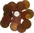 China Lot of 18 Coins 19th - 20th Centuries
Various Dates, Provinces & Denominations; VF-XF