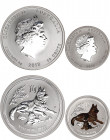 Australia 25 & 50 Cents 2018
Silver; Lunar series II – Year of the Dog
