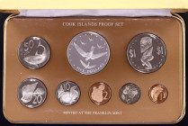 Cook Islands Annual Proof Coin Set 1977
KM# PS10; With Silver; With original box & certificate