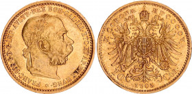 Austria 10 Corona 1905
KM# 2805; Franz Joseph I; Gold (.900) 3.39 g. AUNC