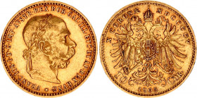 Austria 10 Corona 1905
KM# 2805; N# 33244; Gold (.900); 3.3875g.; Franz Joseph I; Luster; XF-AUNC