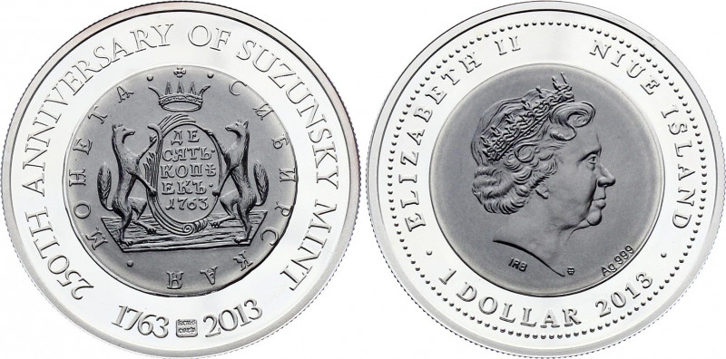 Niue 1 Dollar 2013 Suzunsky Mint
KM# 1260; Silver; Proof; Suzunsky Mint; Mintag...