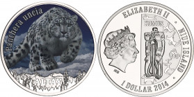 Niue 1 Dollar 2014
N# 68843; Copper-nickel; Irbis-Snow leopard; Mintage 1000 pcs; Proof