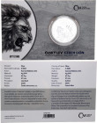 Niue 5 Dollars 2020
Silver (.999) 62.2 g., 37.0 mm.; Elizabeth II; Czech Lion; #0971/1000; With original package