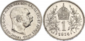 Austria 1 Corona 1914
KM# 2820; Silver; UNC