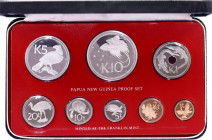 Papua New Guinea Annual Proof Coin Set 1978
KM# MS4; With Silver; With original box & certificate