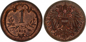 Austria 1 Heller 1916
KM# 2823; N# 12312; Karl I; UNC with mint luster