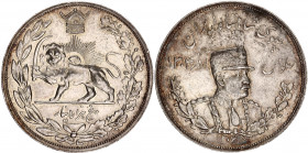 Iran 5000 Dinars 1927 AH 1306 H
KM# 1106; Silver; Rezā Pahlavī; AUNC