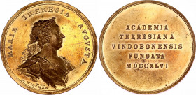 Austria Re-Opening of the Theresian Academy Medal 1958
Vienna Mint. Condition: Lustre AU Medallist: A. WIDEMAN Weight: 23.37gm Material: Bronze Diame...