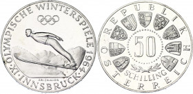 Austria 50 Schilling 1964 Proof
KM# 2896; Winter Olympics Innsbruck. Silver, Proof. Rare.