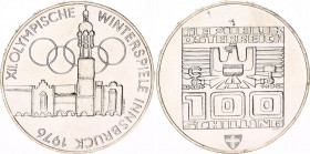 Austria 100 Schilling 1976
KM# 2927; Silver; 1976 Olympics, Innsbruck; UNC