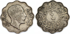 Iraq 4 Fils 1931 AH 1349
KM# 97; N# 8599; Faisal I; XF