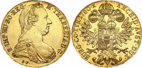 Austria 1 Taler 1780 X Gold Plated
KM# T1; Gilded silver. UNC