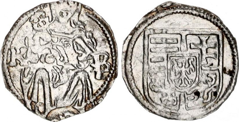 Hungary Obulus 14-15th Century
Silver 0.20 g.; VF/XF