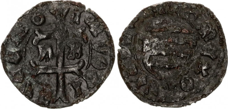 Hungary 1 Denar 15th Century
Billon 0.65 g.; VF/XF