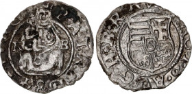Hungary 1 Denar 1584 KB
ÉH# 811a; Silver 0.44 g.; Rudolph; VF