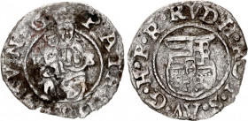 Hungary 1 Denar 1593 KB
ÉH# 811a; Silver 0.42 g.; Rudolph; VF