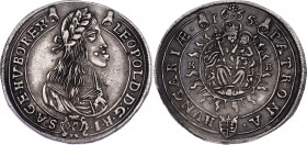 Hungary 15 Krajczar 1665 KB
KM# 175, ÉH# 1058, H# 1422, H# 1423; N# 29658; Silver; Leopold I; XF