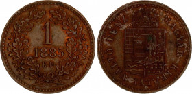 Hungary 1 Krajczar 1885 KB
KM# 458; N# 7206; Franz Joseph I; UNC