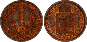 Hungary 1 Krajczar 1891 KB
KM# 478; N# 17298; Franz Joseph I; UNC, mint luster remains