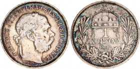 Hungary 1 Korona 1892 KB
KM# 484; N# 7093; Silver; Franz Josef; VF with nice toning