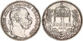 Hungary 1 Korona 1912 KB
KM# 492; N# 12865; Silver; Franz Joseph I; AUNC with minor hairlines