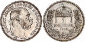 Hungary 1 Korona 1913 KB
KM# 492; N# 12865; Silver; Franz Joseph I; AUNC- with mint luster