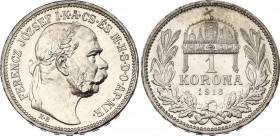 Hungary 1 Korona 1916 KB
KM# 492, ÉH# 1495, H# 2204, Adamo# K5.1; N# 12865; Silver; Franz Joseph I; Mint luster; UNC