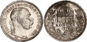 Hungary 1 Korona 1916 KB
KM# 492; ÉH# 1495; N# 12865; Silver; Franz Joseph I; Mint: Kremnitz; UNC Toned