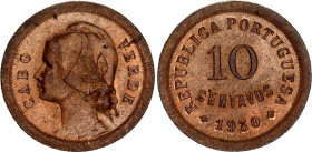Cabo Verde 10 Centavos 1930
KM# 2, Gomes# CV 02.01; N# 7687; Bronze; UNC
